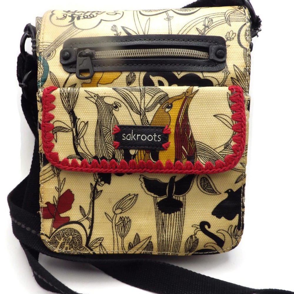 SAKroots Crossbody Bag/ Peace/ Love/ Birds